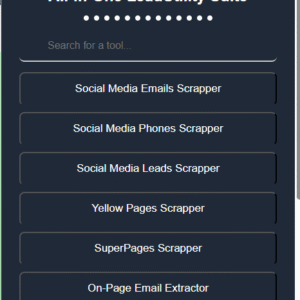 استخراج بيانات من الفيسبوك والمواقع وتسويق شامل All-in-One Chrome Extension