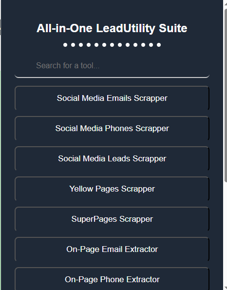 استخراج بيانات من الفيسبوك والمواقع وتسويق شامل All-in-One Chrome Extension